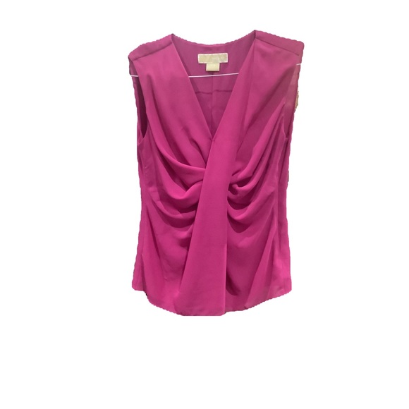 MICHAEL Michael Kors Tops - MIchael Kors Women’s Fuchsia tie front blouse🤩